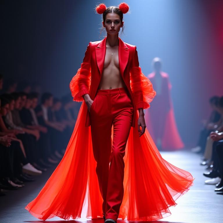 Interpretación de moda runway